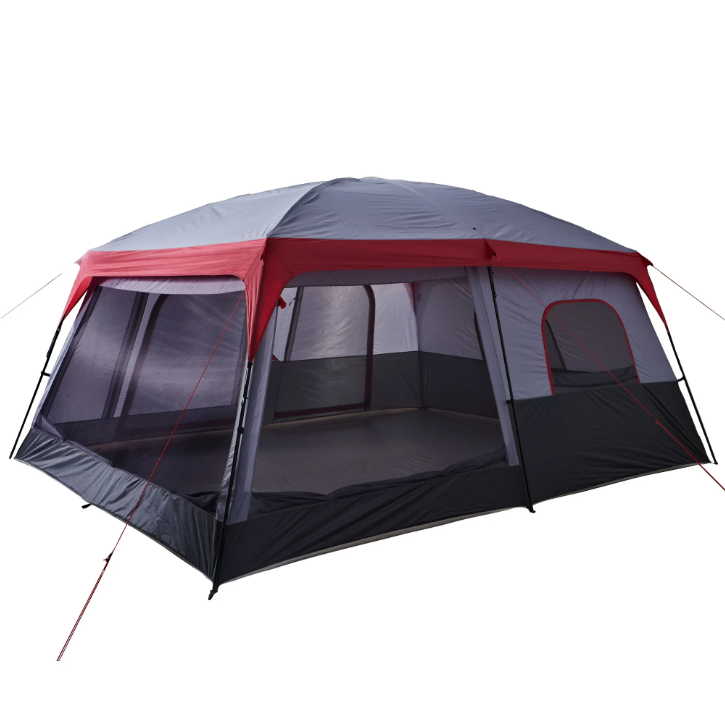 Ozark Trail 12 Person Cabin Tent Convertible Screen Room Large Family Camping Tent