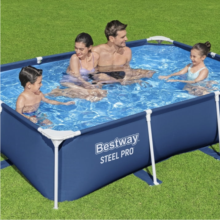 Bestway Steel Pro 8'6" x 67" x 24" Rectangular Above Ground Swimming Pool