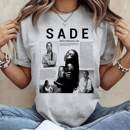 90s Vintage Sade Shirt, Sade Adu Fan Gift Tshirt