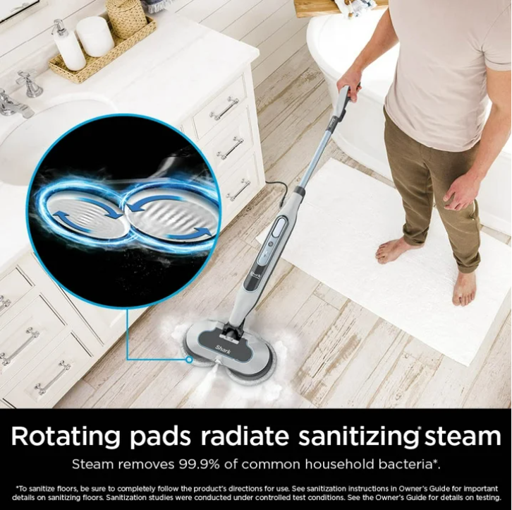 Shark Steam & Scrub Steam Mop S8200 Steam Blaster Scrubbing Sanitizing Mop for Sealed Hard Floors