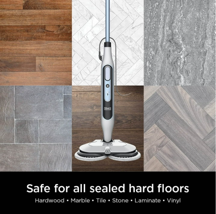 Shark Steam & Scrub Steam Mop S8200 Steam Blaster Scrubbing Sanitizing Mop for Sealed Hard Floors