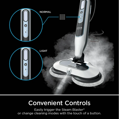 Shark Steam & Scrub Steam Mop S8200 Steam Blaster Scrubbing Sanitizing Mop for Sealed Hard Floors