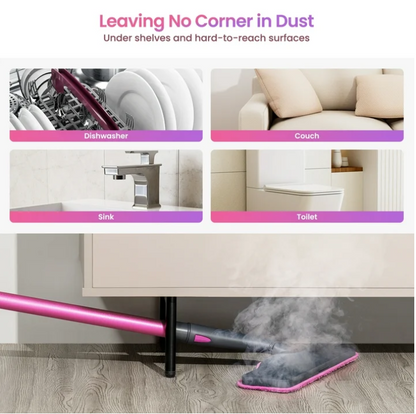 Schenley 18-in-1 Steam Mop with Detachable Handheld Steamer & Washable Pads