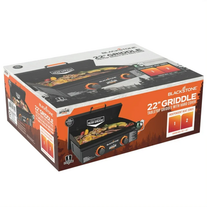Blackstone Adventure Ready 22" Propane Griddle 2 Burner Flat Top Grill with Cover Outdoor Camping