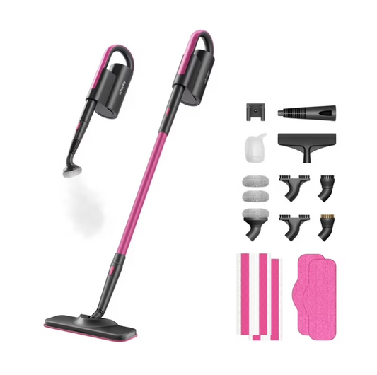 Schenley 18-in-1 Steam Mop with Detachable Handheld Steamer & Washable Pads