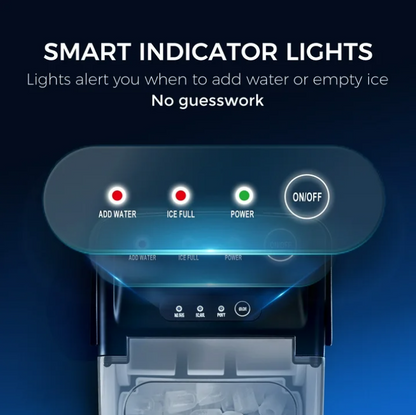 Simzlife Countertop Ice Maker 26Lbs/24H Portable Ice Machine Bullet Ice Auto Cleaning for Home Office