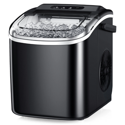 Simzlife Countertop Ice Maker 26Lbs/24H Portable Ice Machine Bullet Ice Auto Cleaning for Home Office