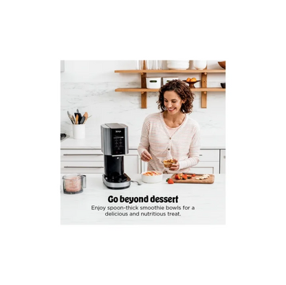 Ninja CREAMi Ice Cream Maker NC301 Ice Cream Gelato Milkshake Sorbet Maker with 2 Pint Containers Cloud Silver