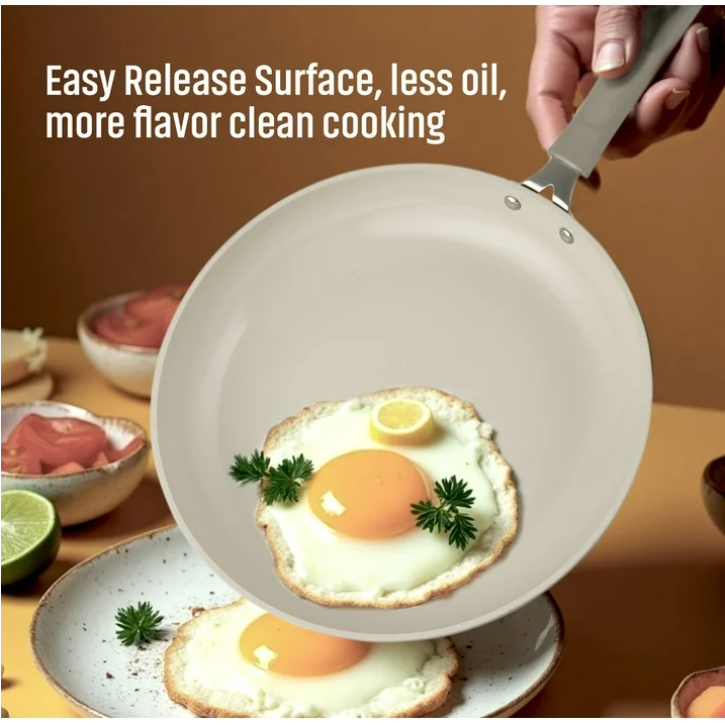 Mainstays 10 Piece Heavy Gauge Ceramic Cookware Set Nonstick Pots and Pans Kitchen Cookware Set