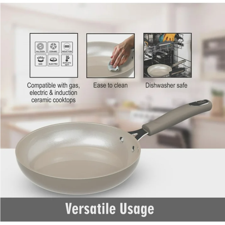 Mainstays 10 Piece Heavy Gauge Ceramic Cookware Set Nonstick Pots and Pans Kitchen Cookware Set