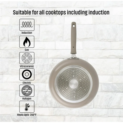 Mainstays 10 Piece Heavy Gauge Ceramic Cookware Set Nonstick Pots and Pans Kitchen Cookware Set