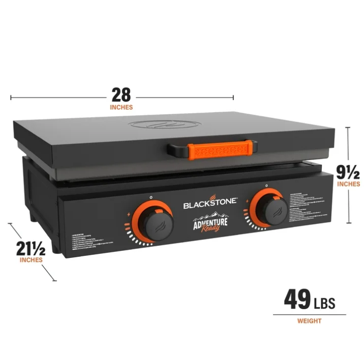 Blackstone Adventure Ready 22" Propane Griddle 2 Burner Flat Top Grill with Cover Outdoor Camping