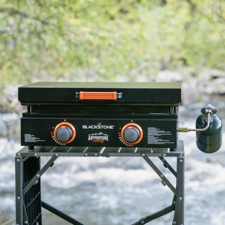 Blackstone Adventure Ready 22" Propane Griddle 2 Burner Flat Top Grill with Cover Outdoor Camping