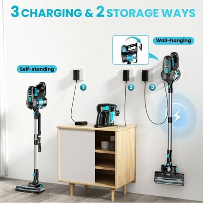 INSE V770 Cordless Vacuum Cleaner 6-in-1 Lightweight Stick Vacuum for Hardwood Floor Carpet Pet Hair Rechargeable Vacuum Cleaner
