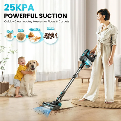 INSE V770 Cordless Vacuum Cleaner 6-in-1 Lightweight Stick Vacuum for Hardwood Floor Carpet Pet Hair Rechargeable Vacuum Cleaner
