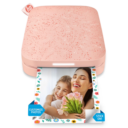 HP Sprocket Compact Portable Photo Printer with Accessories Included, Purple, 1 Count, 1 Pack