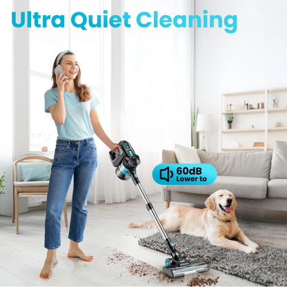 INSE V770 Cordless Vacuum Cleaner 6-in-1 Lightweight Stick Vacuum for Hardwood Floor Carpet Pet Hair Rechargeable Vacuum Cleaner