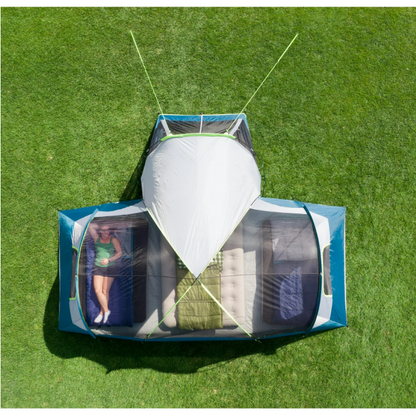 Ozark Trail 10-Person Dome Tent with Screen Porch – 3-Room Family Camping Tent with Weather Protection
