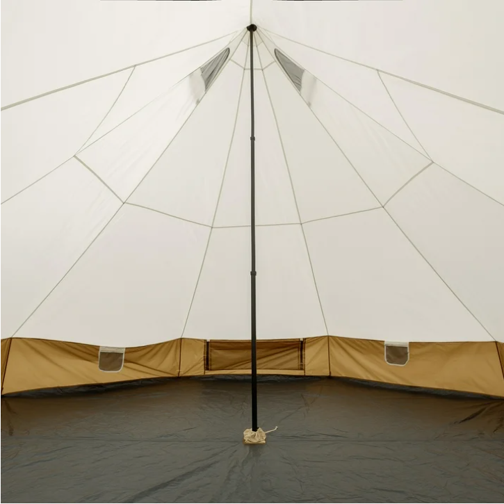 Ozark Trail 15x15 Bell Tent 8 Person Camping Tent with String Lights Large Outdoor Tent