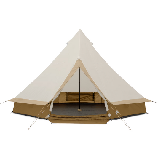 Ozark Trail 15x15 Bell Tent 8 Person Camping Tent with String Lights Large Outdoor Tent
