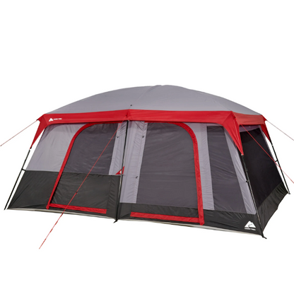 Ozark Trail 12 Person Cabin Tent Convertible Screen Room Large Family Camping Tent