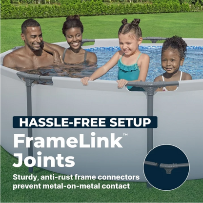 Bestway Steel Pro MAX 10' x 30" Metal Frame Above Ground Pool Set with Filter Pump & Cartridge
