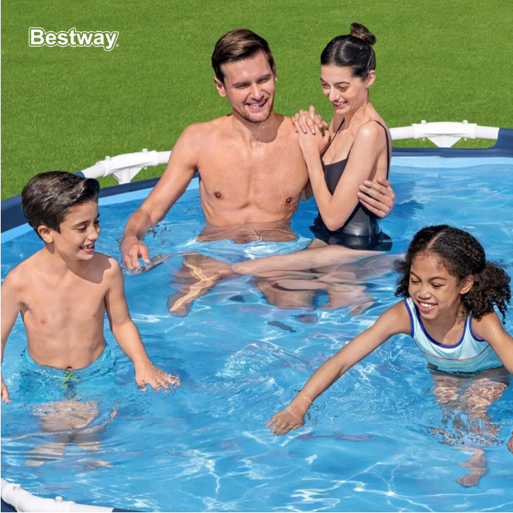Bestway Steel Pro 10ft x 30in Above Ground Pool Set with Filter Pump Round Pool