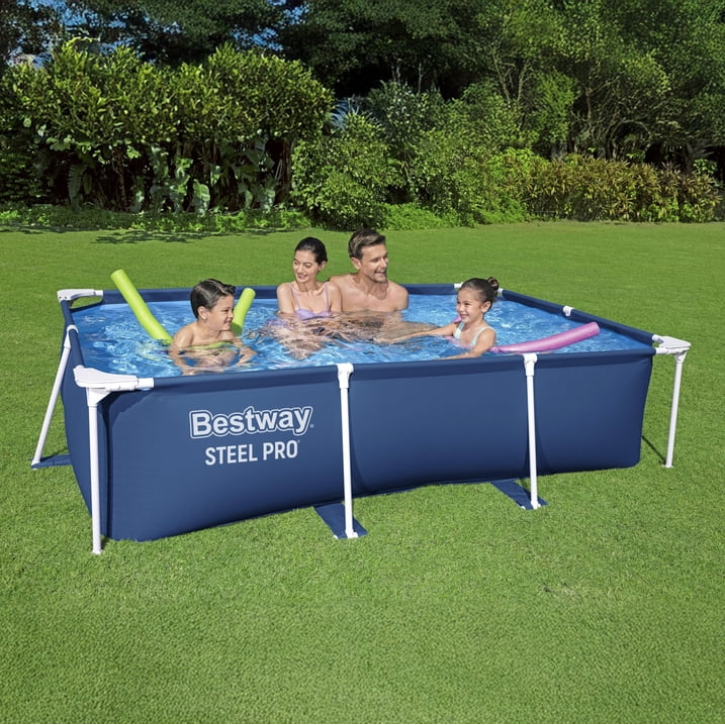 Bestway Steel Pro 8'6" x 67" x 24" Rectangular Above Ground Swimming Pool