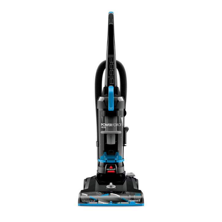 BISSELL PowerForce Helix Upright Vacuum Cleaner 3313 Bagless Pet Friendly Lightweight Vacuum with Scatter-Free Technology Blue Black
