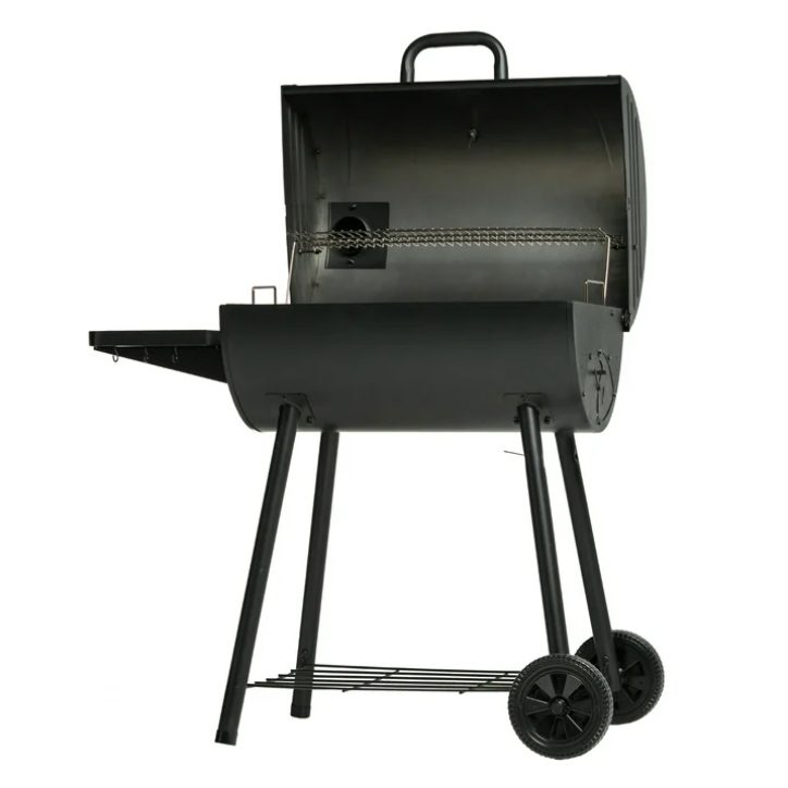 Char-Griller Barrel Pro Charcoal Barrel Grill Outdoor BBQ Smoker Patio Backyard Heavy Duty