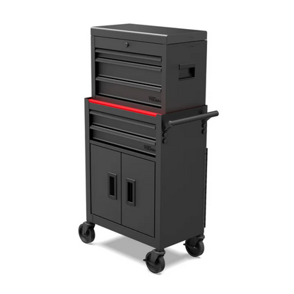Hyper Tough 20-Inch 5-Drawer Steel Tool Chest with Ball-Bearing Slides, 300 lb Capacity, Black