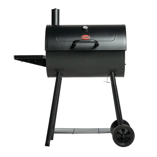 Char-Griller Barrel Pro Charcoal Barrel Grill Outdoor BBQ Smoker Patio Backyard Heavy Duty