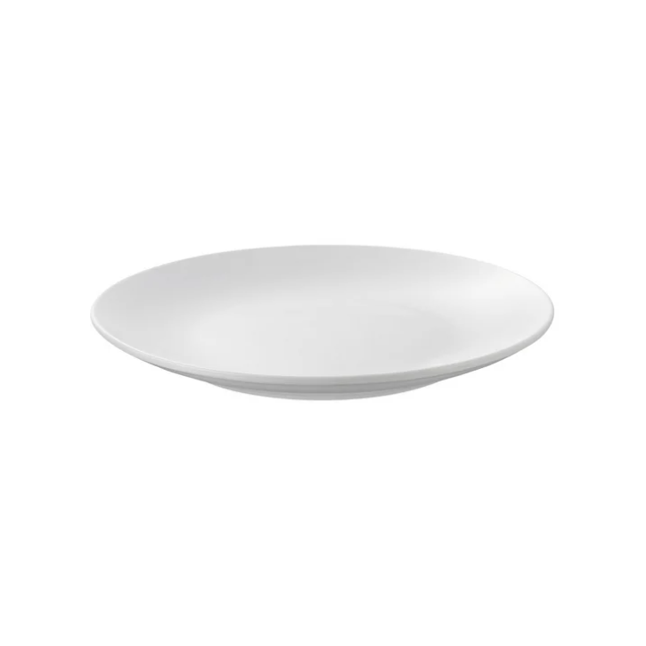 Mainstays Glazed White Stoneware Dinnerware Set, 12-Pieces