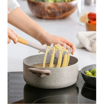Mainstays Silicone & Bamboo Cooking Utensil Set, 14 Pieces