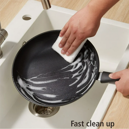 Mainstays 3 Piece Nonstick Skillet Set Aluminum Frying Pans Black Kitchen Cookware