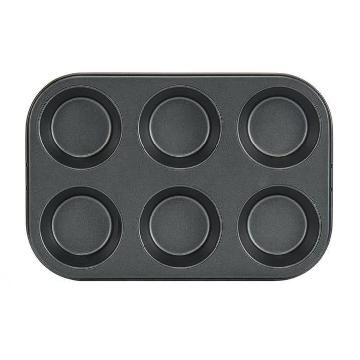 Mainstays 6 Piece Nonstick Bakeware Set Carbon Steel Baking Pans Muffin Cake Cookie Loaf Gray