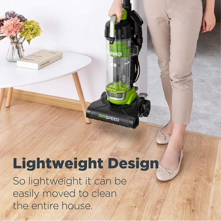 Eureka Airspeed NEU100 Bagless Upright Vacuum Cleaner Ultra Lightweight Compact Vacuum with Large Dust Cup Green Black