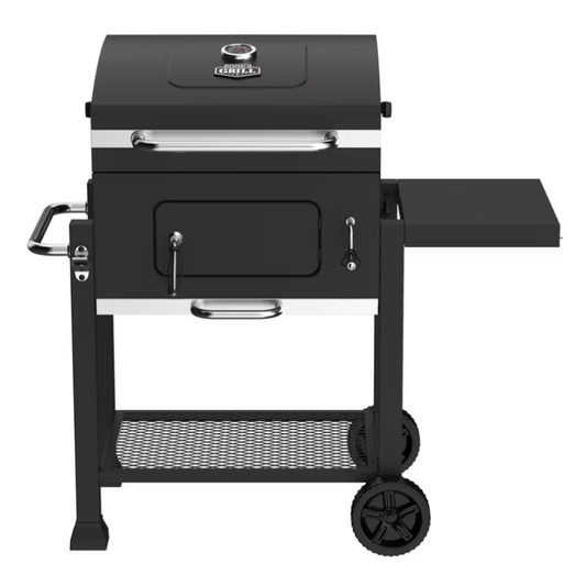 Expert Grill 24 Inch Heavy Duty Charcoal Grill Outdoor BBQ Grill with Wheels Black Patio Backyard