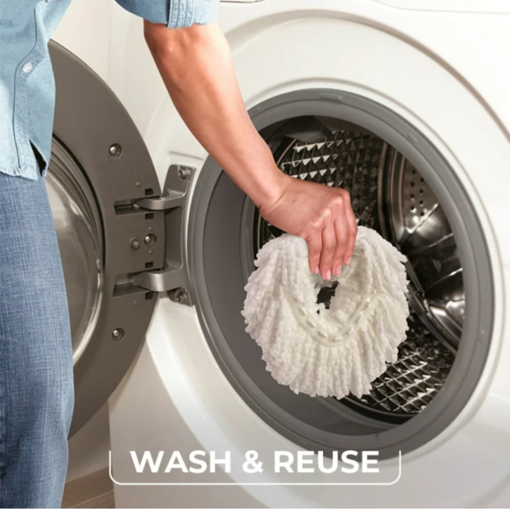 O-Cedar EasyWring Spin Mop & Bucket System Microfiber Floor Cleaning Mop with Wringer Pedal Bucket