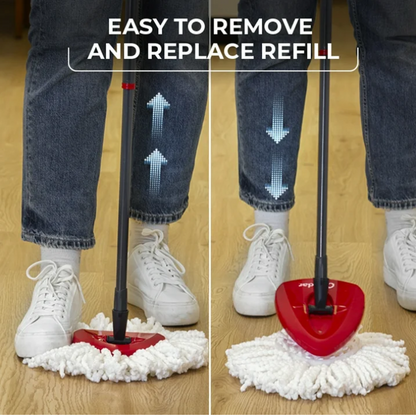 O-Cedar EasyWring Spin Mop & Bucket System Microfiber Floor Cleaning Mop with Wringer Pedal Bucket