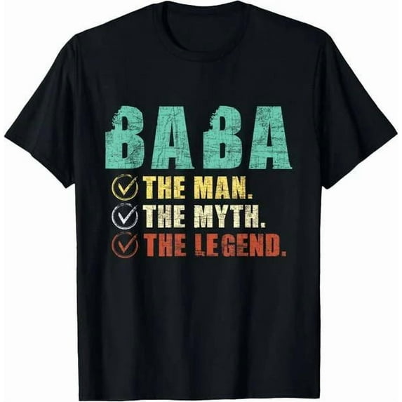 Baba The Man The Myth The Legend Cool Baba T-Shirt